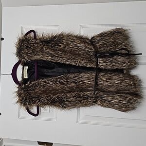 Faux fur vest